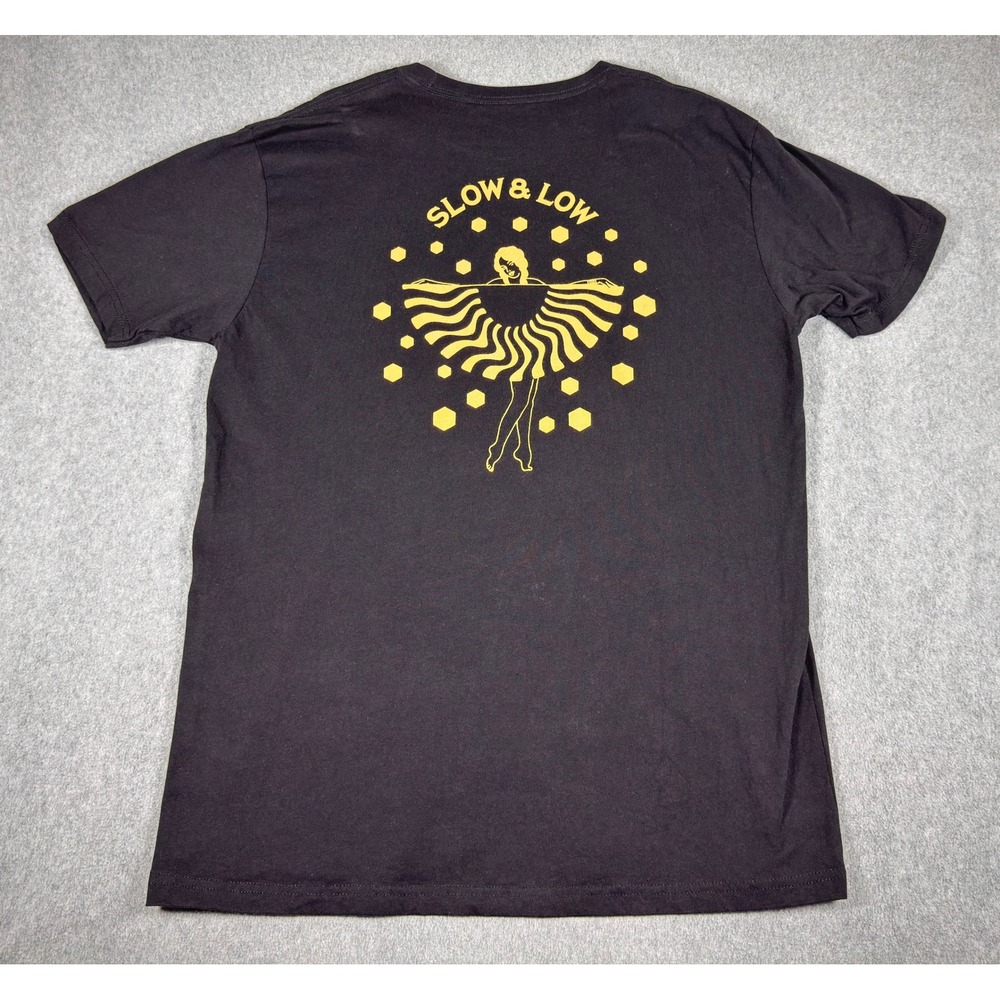 Hochstadter's Slow & Low Rock And Rye Whiskey Tee Shirt Men's XL Black
